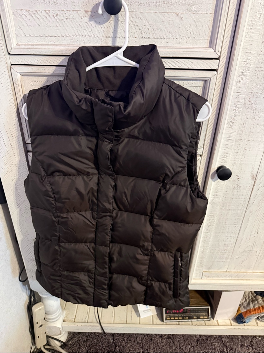 Eddie Bauer Black Quilted Puffer Vest